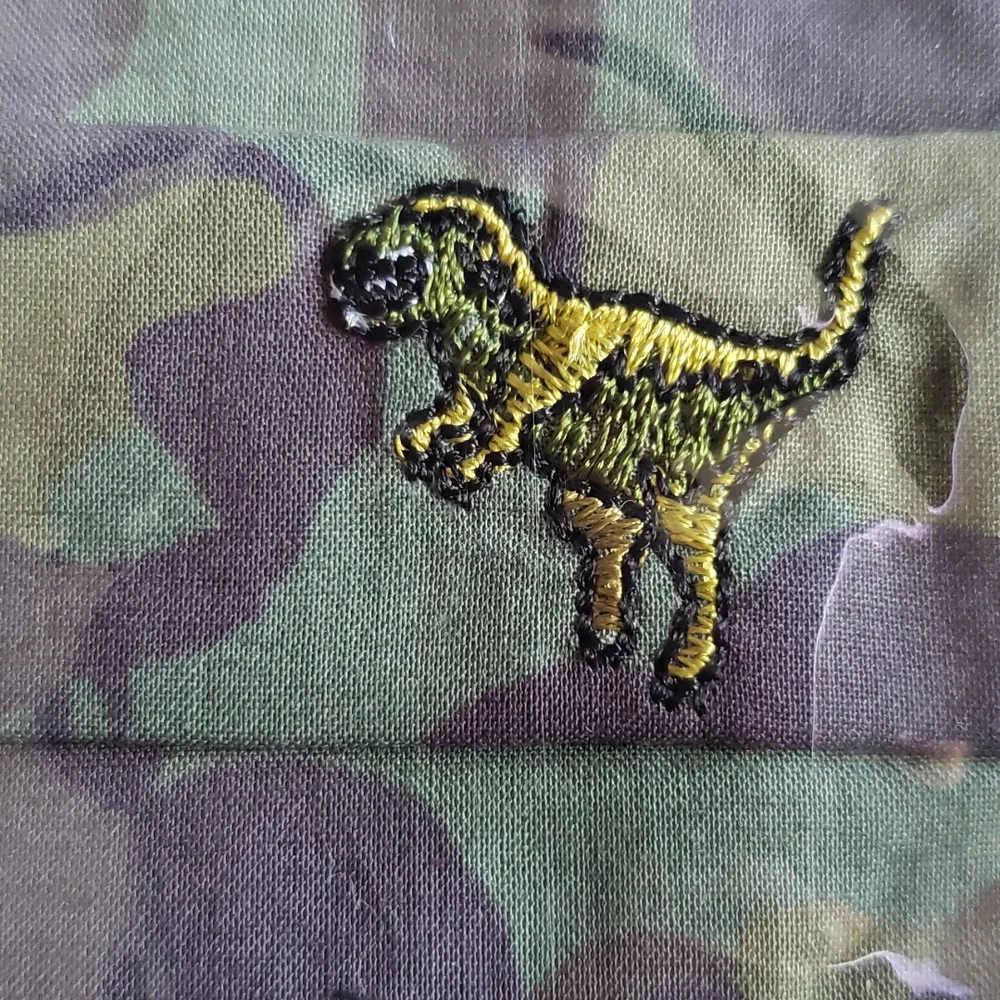 NWT Coach Rexy Wild Beast Camo Face Mask. One size. 100% cotton.